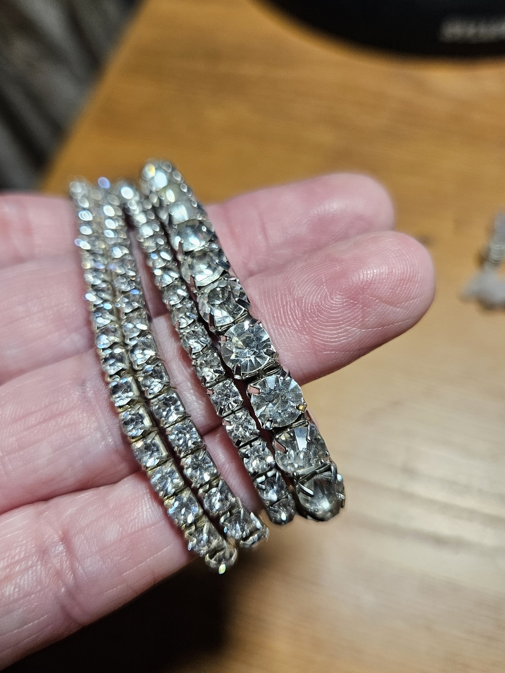 Four Crystal Tennis Bracelets - Clear Sparkle
